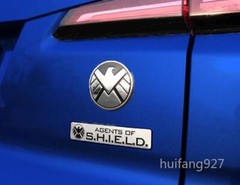 Metal Car Rear Trunk Badge Emblem 3D Umbrella Shield Decal Side Body Sticker