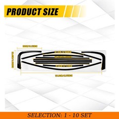 1-10Set For Infiniti G35/37 Q40 07-15 GLOSS Window Overlay Cover Trim Left Right