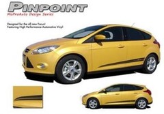 PinPoint Lower Side Rocker Panel Stripe Vinyl Graphic Decal 2012-2017 Ford Focus