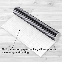 【7D Gloss】 Ultra Shining Carbon Fibre Vinyl Wrap Film Sticker 5D Upgraded 1X