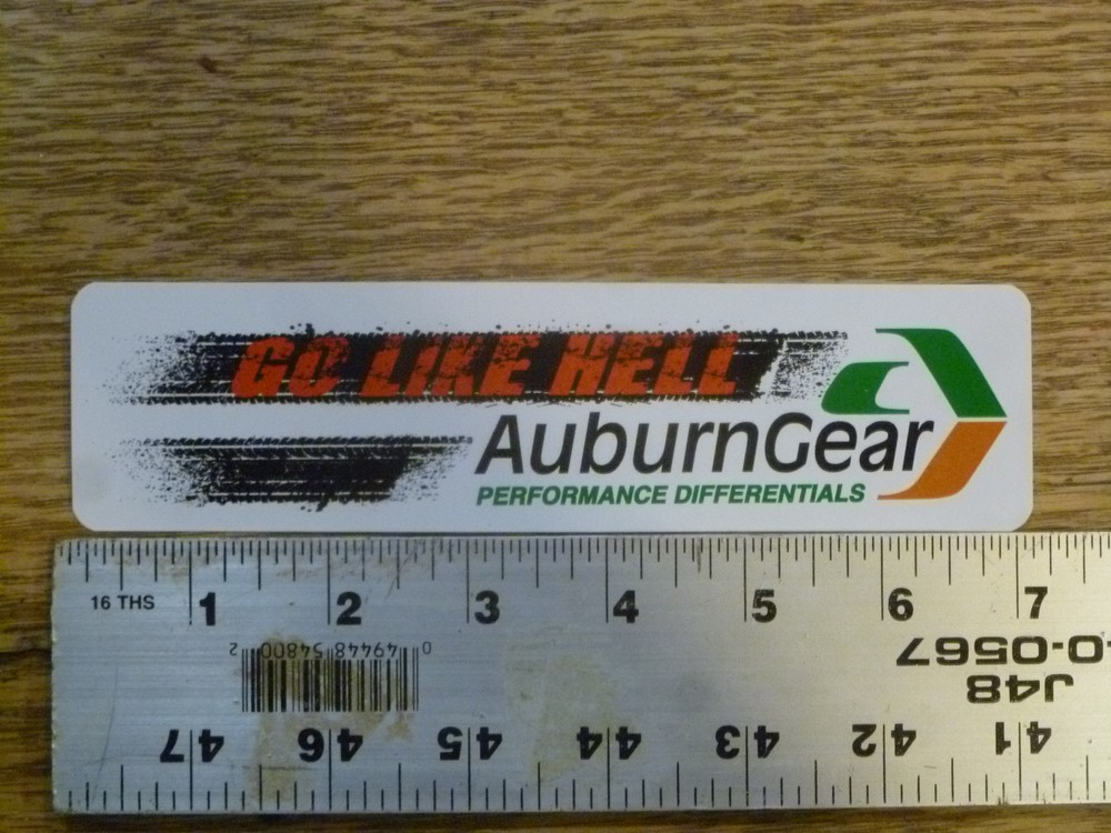 Auburn Gear Go Rectangle Sticker Decal