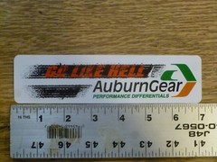 Auburn Gear Go Rectangle Sticker Decal