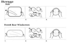 Car Front Rear Side Sunscreen Window Sunshade Cover Protector Curtain 6 Pcs