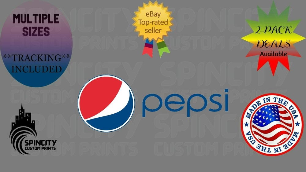Classic Cola Soda Style Vinyl Window Decal Laptop Graphic Bumper Phone Sticker