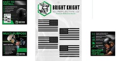 Reflective American Flag Car Stickers – 4pcs for Enhanced Night Visibility