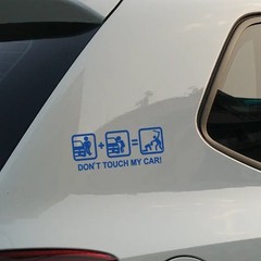 Don’t Touch Car Sticker Vinyl Decal Warning Bumper Window 18x6cm