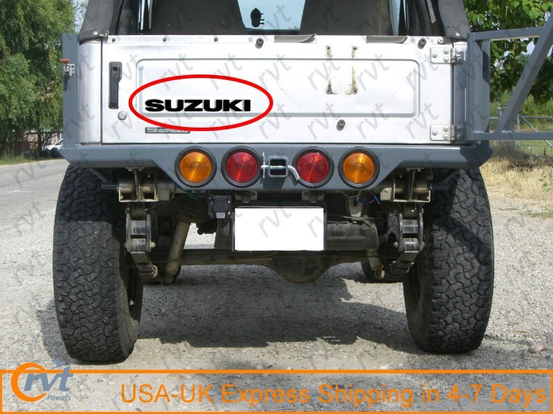 TAILGATE STICKER DECAL BLACK RADIUM FOR SUZUKI BLACK SUZUKI SAMURAI 86-95