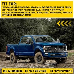 1/2Set For 2015-2022 250 F150 350 450 Tow 550 Mirror Glass Lower Heated Passenge