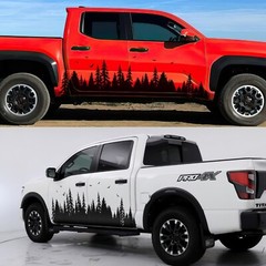 Overland Forest Woodland Off Road Truck Decal for F-150. Universal Fit.
