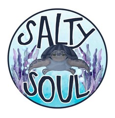 3” Sea Turtle Sticker Galaxy Salty Soul Ocean Salt Sand Beach Wild Animal