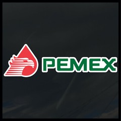 Pemex Gas Station decal sticker hecho en mexico huachicoleros 8.5 inches