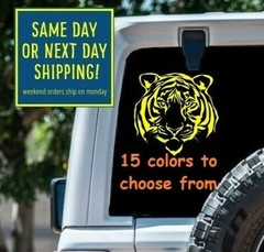 8 Size TIGER FACE Car Window STICKER DECAL MacBook Tablet Laptop iPad Wall Gift