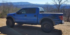 2010-2014 Raptor Bed Side Graphic – American Flag w/ Raptor Text [10FR_BSGAMFRP]