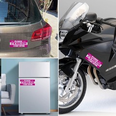 Durable Vinyl Car Magnet Decal: Please Let Me Merge – Lightweight & Removable