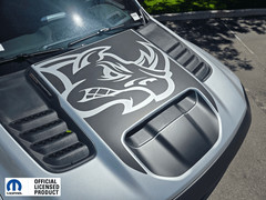 Ram Rho Hood Graphics With Rhino Mopar Licensed Product 2 Piece Vinyl Stickers