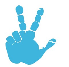 Set of Hand Wave Peace Wave Decal for Jeep Side Mirrors- Left & Right