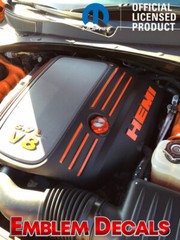 Dodge Charger 5.7L V8 Hemi Engine Decals 09 2010 11 12 13 14 15 16 17 18 19 20