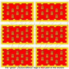 GREATER MANCHESTER County Flag England 40mm (1.6″) Vinyl Stickers Decals x6