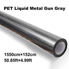 Tungsten Steel Gray Vinyl Wrap 5FTx50FT Liquid Metallic Satin Brushed Steel Grey
