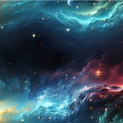 2-58″x360″ (720″ total) Stars Galaxy Blue Black Nebula Grunge Vehicle Boat Wrap