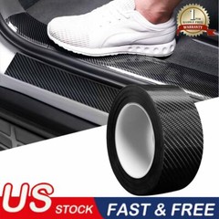 5D Carbon Fiber Car Door Protector Sill Scuff Cover Sticker Antiscratch Strip