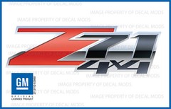 2007 – 2013 Chevy Silverado Z71 4×4 Decals Set – FS 3D – Truck Bed Side Stickers