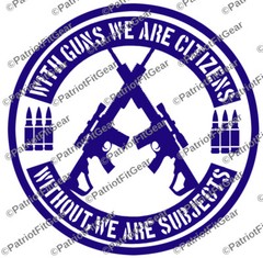 With Guns We Are Citizens,Gun Rights,Molon Labe,We The People,Custom Vinyl Decal