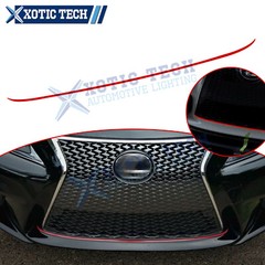 Red Front Grille Hood Panel Edge Molding Strip Decal For Lexus IS200 IS250 IS350