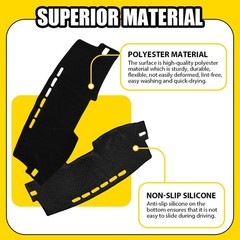 Black Dashboard Mat Cover For Toyota Corolla 2009 2010 2011 2012 13 Carpet 1-5X