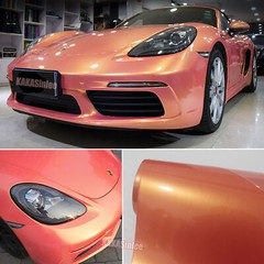 Air Release Car Chameleon Pearl Metal Chrome Vinyl Wrap Sticker Gold Pink ABUS