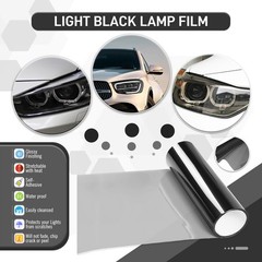 Direct Fit Car, motorcycle, electric bike Black Headlight+Taillight Vinyl Film