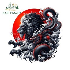 EARLFAMILY Dragon Samurai Car Stickers Alluring Ass Slap Great Personal Decals