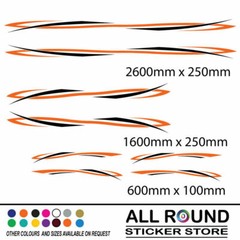 2600mm Stripe set – Vehicle Boat RV Campervan Caravan Motorhome LARGE STRIPES