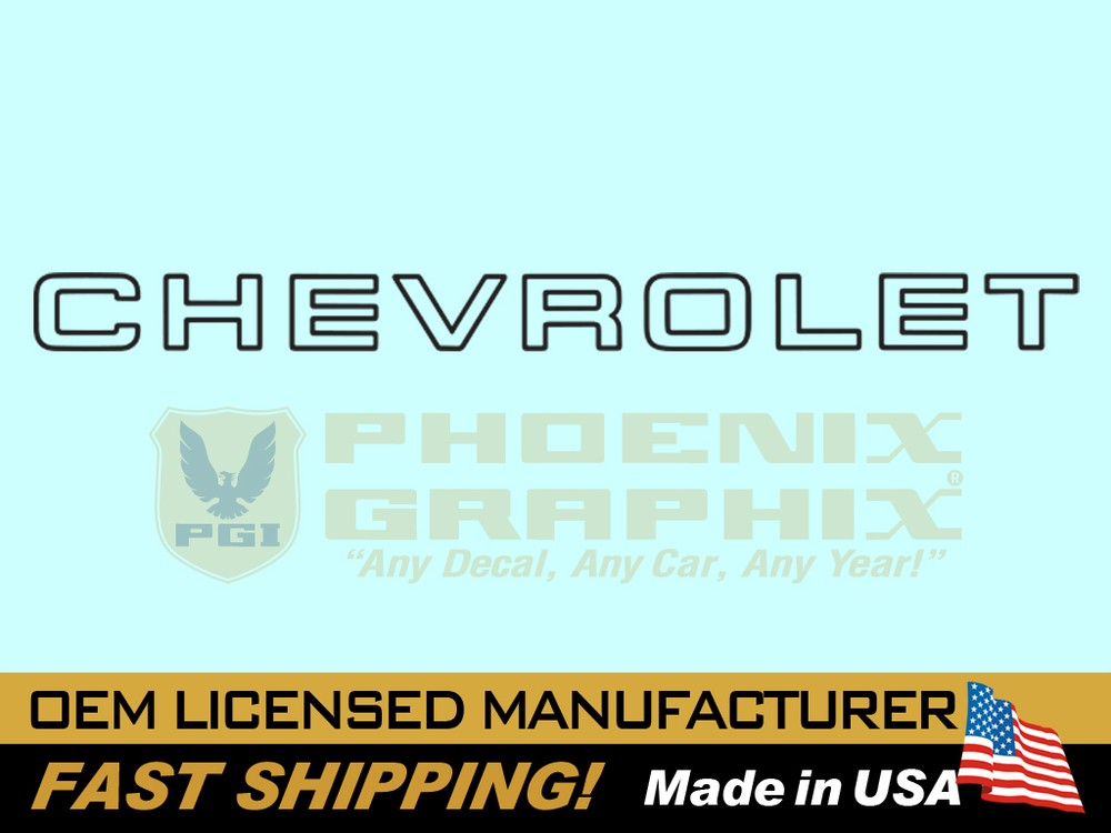 1994 1995 1996 1997 1998 1999 2000 Chevrolet FLEETSIDE Truck Tailgate Name Decal