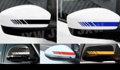 4 Pcs Sets 4 Sets Car Side View Mirror Rearview Vinyl Decal Sticker Stripe Auto
