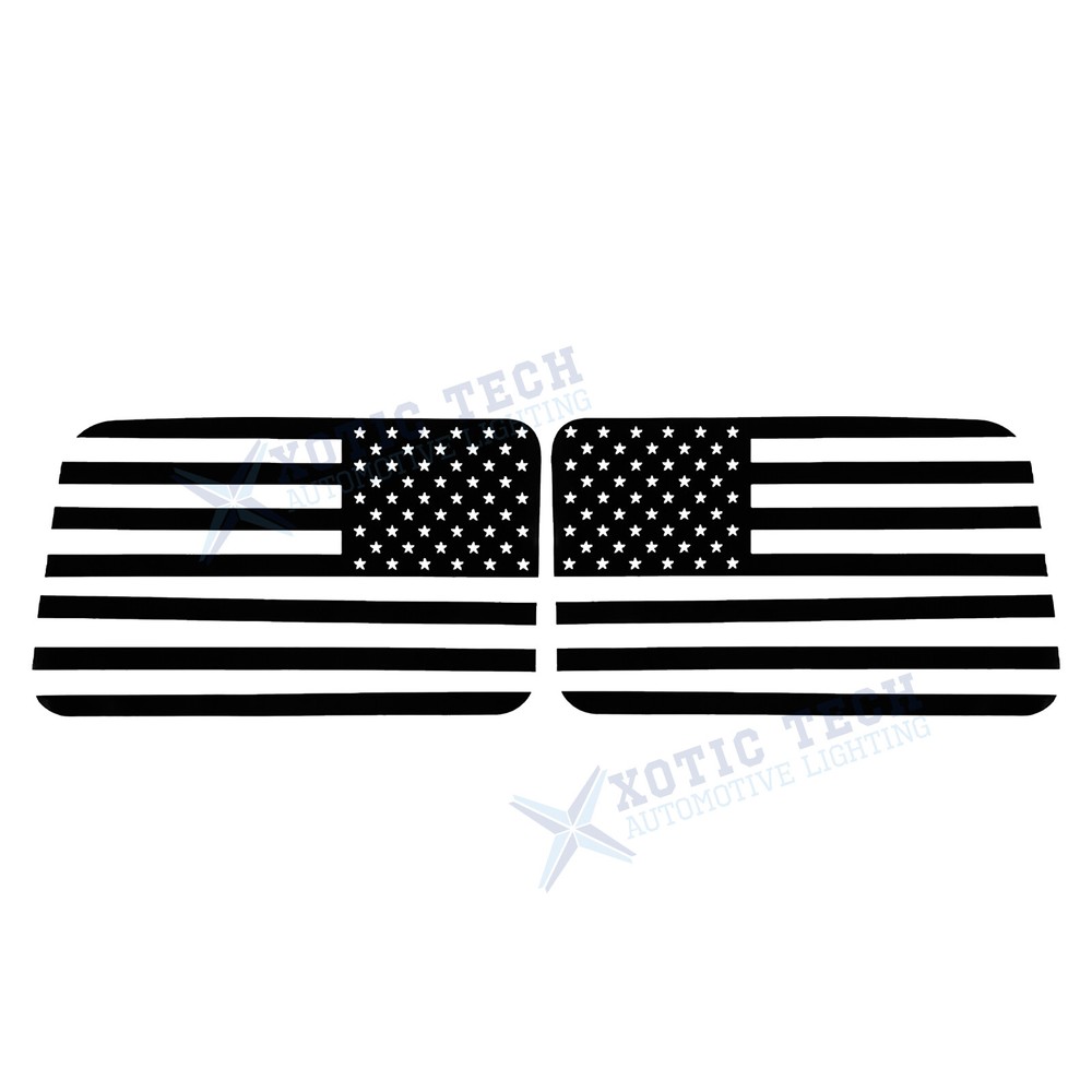 Rear Side Window American Flag Decals For Jeep Wrangler JL JLU 2018-up 4-Door
