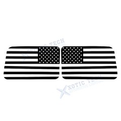Rear Side Window American Flag Decals For Jeep Wrangler JL JLU 2018-up 4-Door
