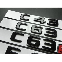 for Mercedes Benz Bright black CLA45 C63 E63 C43 CLS63 C250 AMG Car sticker