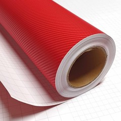 4D Red Carbon Fiber Vinyl Wrap 12