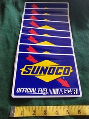8 Sunoco Stickers NASCAR Racing LARGE 6.5″ INCH FUEL gas STICKY BACK gift CAR