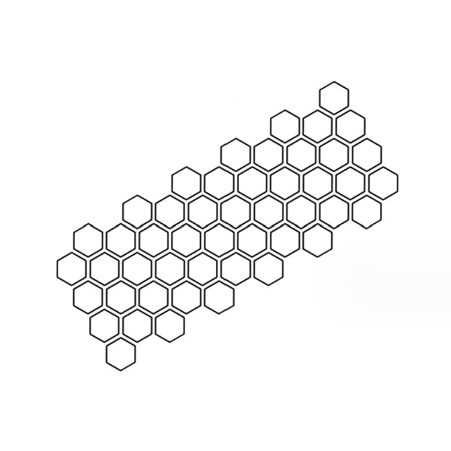 Car Body Side Sticker Hexagon Honeycomb Graphic Vinyl Decals Decor Waterproof