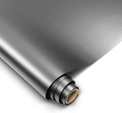 Stain-Resistant Charcoal Grey Metallic Vinyl Wrap – 50ft x 5ft for Professionals