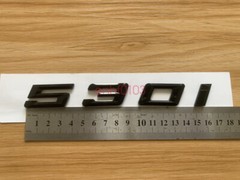 Gloss Black 3D ABS Letters Trunk 530i Emblem Rear Badge for BMW 2017-2022 530i