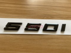Gloss Black 3D ABS Letters Trunk 550i Emblem Rear Badge for BMW 2017-2022 550i