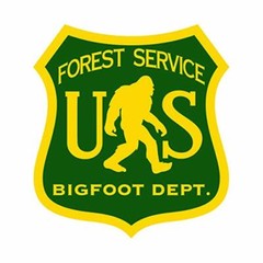 US Forest Service Bigfoot Department Sticker Decal Sasquatch Helmet Hart Hat