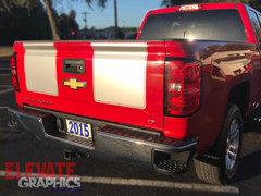 2014-2015 Fits Chevy Silverado Rally Hood Stripes Vinyl Graphics Decals Stickers