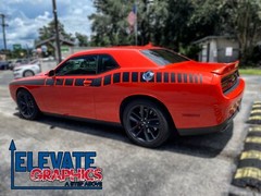 For Dodge Challenger Side Cuda Stripes 3M Graphics Vinyl Decals Years 2011-2023