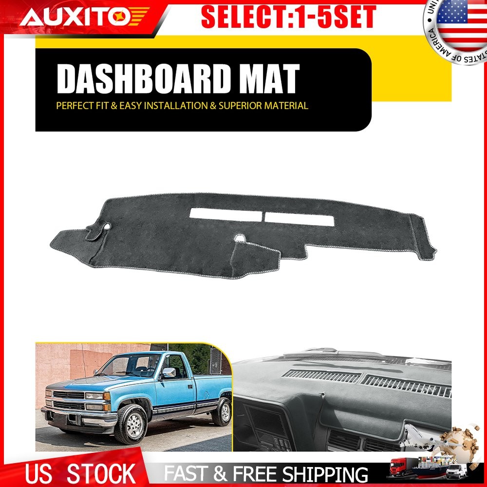 Dashboard Cover Gray Fit 88-94 Chevy C1500 C2500 C3500 K1500 K2500 Dash Mat 1-5X