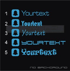 Snapchat Stickers logos decals – Pairs