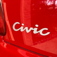 Honda Civic Del Sol DOHC VTEC printed stickers decal set